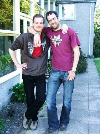 Bastiaan en Mark in Aberdeen  