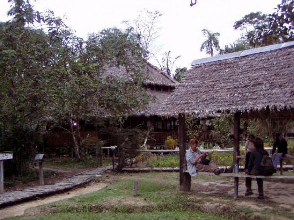 Onze lodge in de jungle.  